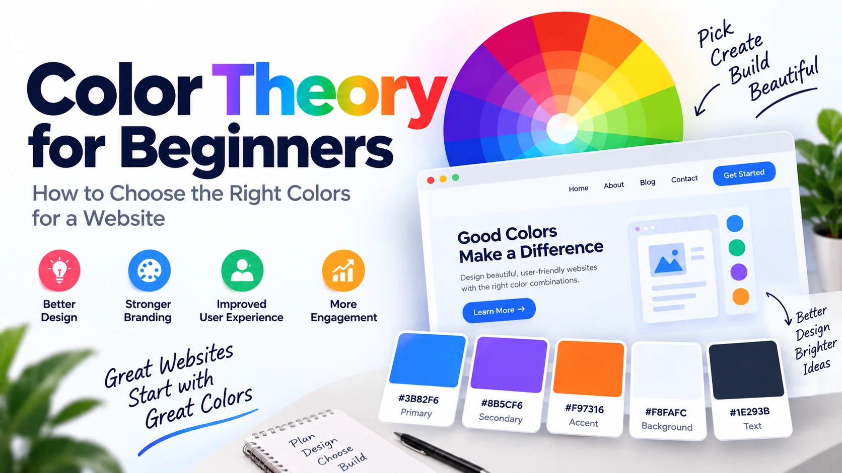 Color Theory for Beginners: How to Choose the Right Colors for a Website